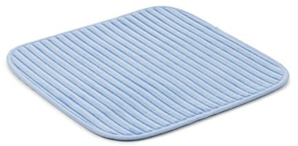 Gözze - Rutschfester Weicher Badeteppich, 100% Polyester, 50 x 45 cm - Hellblau