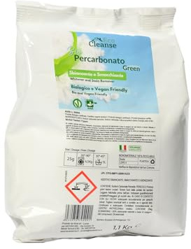 EcoCleanse - Percarbonato ecologico bio – azione sbiancante e smacchiante 1,1Kg