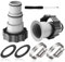 2 Stück Pool Schlauch Adapter Set, Adapter für Intex Pool, Poolschlauch 32-38mm Verbinder Schlauchschellen Adapter für Pumpen mit Gewindeanschluss und Kolbenventil, Poolzubehör