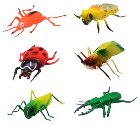 Milisten 6stücke Teiliges Realistische Insektenfiguren Aus Weichem Lehrspielzeug Für Junge Mädchen Für Beobachtung Und Kreative Projekte Fördert Vorstellungskraft Und Lernfähigkeit