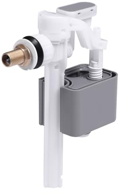BKK HOME 3/8 Toilet Side Entry Fill Valve Ultra-Silent Side Flow with Air Barrier Technology, Copper Head, High Pressure Resistant, Flow-Limiting Filter