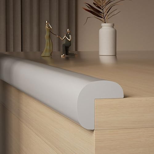 Protezione per angoli dei bordi, imbottitura in schiuma a forma di L, paraurti di sicurezza per bordi del tavolo e angoli acuti, protezione per bordi dei mobili, 1 confezione