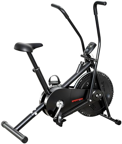 SPORTNOW Exercise Bike for Home Use Quiet Stationary Bike Adjustable Seat | Adjustable Resistance, LCD Display, Smooth Belt Drive, Indoor Cycling Machine, Home Gym Fitness Workout Cardio Training