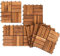 Herrselsam Holzfliesen Terrassenfliesen, 30x30 cm Holzfliesen aus Akazien Holz, 12 Latten Fliese 1m², Bodenfliesen geeignet als Terrassenfliesen und Balkonfliesen(55 Stück)