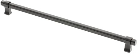 GTV – möbelhandtag IMPERIAL | Handtag möbelhandtag | Längd 35,4 cm | Borrhålsavstånd 32 cm | ZnAl | svart matt