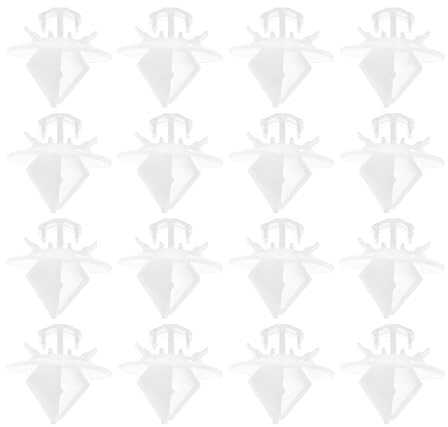 OTOTEC Lot de 30 clips de garniture de panneau de porte latérale en plastique bande 856560 856548 compatibles avec Peugeot Expert, compatibles avec Citroën C4 Blanc