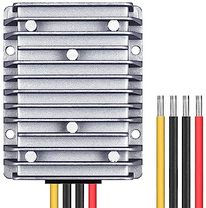 Spannungswandler 36V 48V bis 12V 30A 360W DC-DC Wandler 20-60V bis 12V Stepdown Konverter IP68 Wasserdicht Auto-Stromrichter Abwärtswandler Stromversorgungsmodul