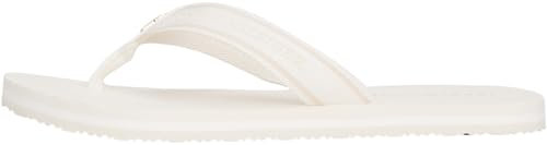 Tommy Hilfiger Damen Flip Flops Stripes Beach Sandal mit Logo, Elfenbein (Ivory), 41