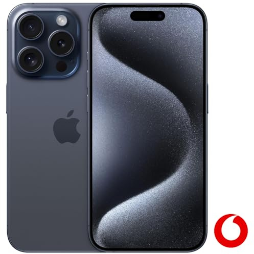 Apple iPhone 15 Pro mit Vodafone Vertrag | Aktion: 25% Basispreis-Rabatt | 24 Mon. Laufzeit | in Titan Blau | mit 128 GB Speicher