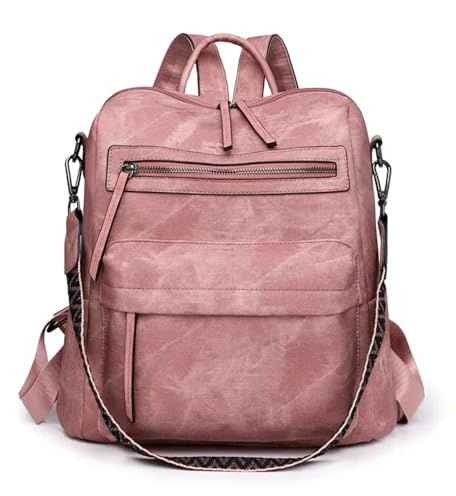 Puwuzixi Frauen Rucksack Wasserdicht Anti-Diebstahl PU Mode Reisen Mehrzweck Cabrio Geldbörse Umhängetasche Handtasche Rucksack