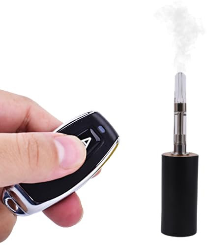 Yiduomile Mini macchina del fumo in metallo, mini macchina del fumo per fotografia, feste e creazione di atmosfera, generatore di nebbia durevole e portatile (piccolo metallo nero)