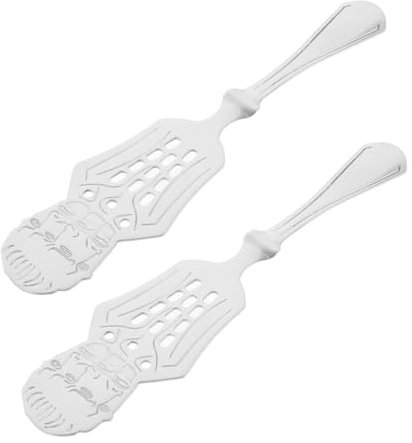 Cabilock Lot De 2 Passoires À Absinthe En Acier Inoxydable Cuillères Creuses Filtre À Absinthe Ménager Accessoires Pour Salade