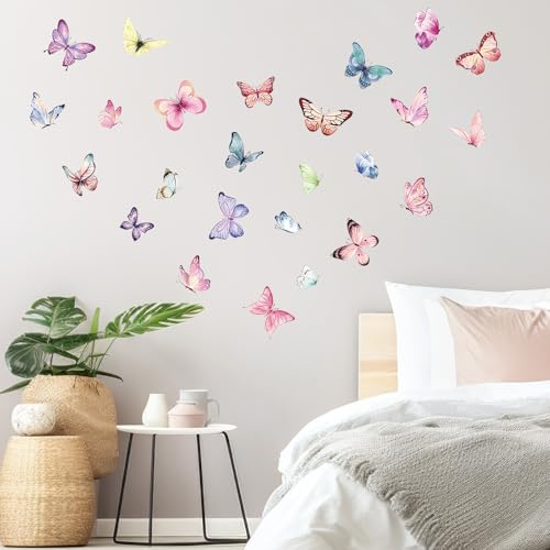 milaosk 150 Piezas Pegatinas de Pared Mariposas Decorativas