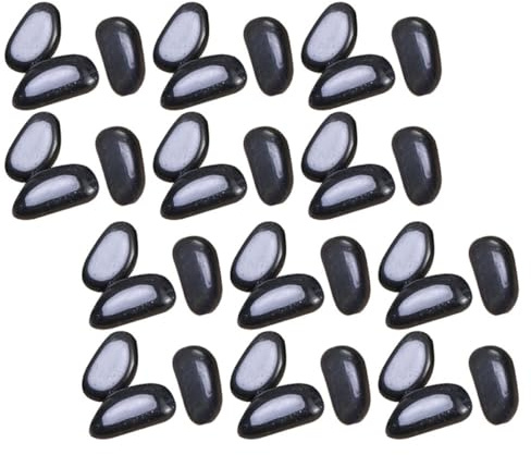 Homoyoyo Piedras Decorativas Negras para Jardinería y Acuarios Guijarros Naturales Redondos de 2-4 CM 2 Kg Ideales para Paisajismo Exterior Macetas Fuentes y Estanques