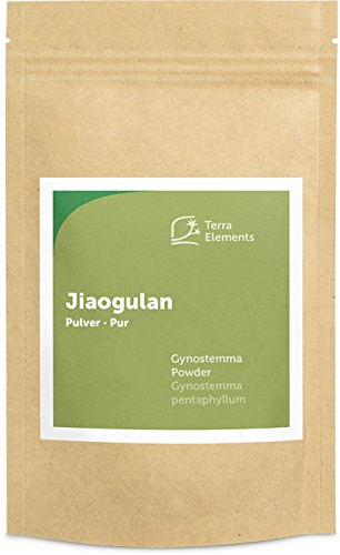 Terra Elements Jiaogulan en poudre 100 g I Herbe de l'Immortalité I 100% pure I vegan