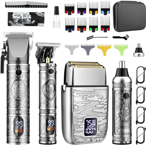 GSKY Professional Hair Clippers, Men's Beard Trimmer & Grooming Kit