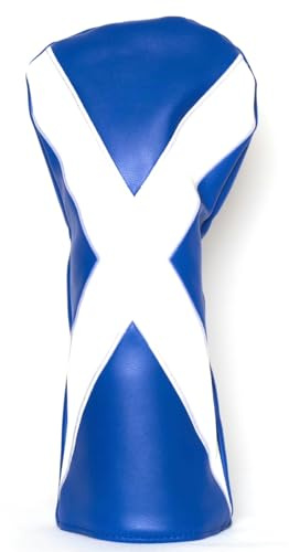 Caddy Club Golf – Scotland Driver Headcover – perfekt golfgåva – passar alla större märken – premiumsömmar, hållbart foder – flera designer