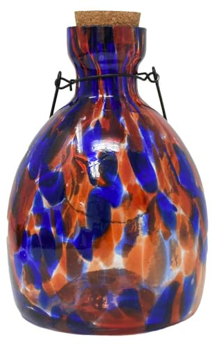 Cobalt Blue Hanging Glass Wasp Trap