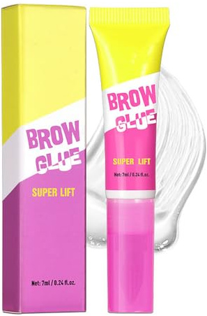 Eyebrow Gel - Brow Gel - Waterproof Eyebrow Gel Clear - Sweat-Proof Brow Glue - Natural Setting Brows Styling Portable Eye Glue With Blush - Quick Drying & Non Sticky