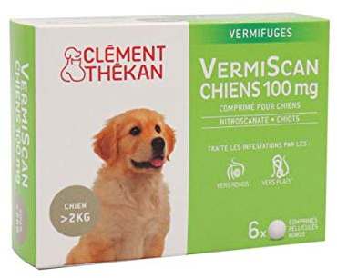 Clément Thékan Vermifuge Vermiscan Chiot et Chiens >2kg 6 comprimés