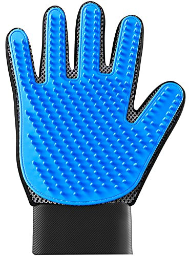 KENNELS & KATS Fellpflegehandschuh,Enthaarungshandschuh für einfache, saubere Fellpflege, Kaninchen und Pferde mit langen/kurzen/lockigen Haaren,Tierhaarhandschuhe für Tierhaarentfernung