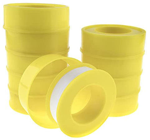 SeKi 10er Pack PTFE Teflon Dichtungsband 12mm x 12 Meter, zum Abdichten aller Gewinde, wasserdicht, Rohrdichtungsband, Gewindedichtband