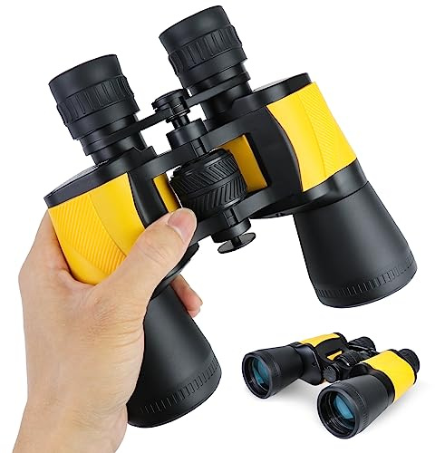 Binocolo potente 20X50 per adulti bambini durevole impermeabile HD binocolo da viaggio professionale con grande obiettivo trasparente BAK4 FMC Porro Prisma per bird watching, viaggi, caccia, visite