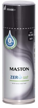 Maston Spray Paint Zero Black Satin RAL9005 400ml