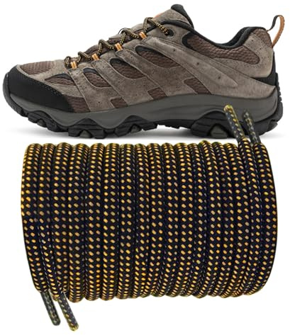 UamGlsob Cordones Redondos para Botas Merrell | 5 mm de Diámetro, Cordones Resistentes al Desgaste para Senderismo, Montaña y Calzado Outdoor