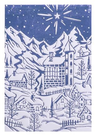 BAOFALI 3D Embossing Folder for Card Making,Snow Mountain, Castle Plastic Texture Fades Embossing Folder Template for Scrapbooking and Other Paper Craft Album Stamps DIY Decoration 6.3 L x 4.5 W