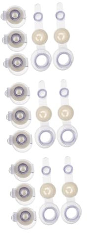 UKCOCO 3 Sätze Wasserbeutel Klebeventil Ventil Aufblasbare Matratze Luftmatratzenventil Ventile Stecker Für Kissen Ventilkappe Ersatz Poolventile Abdeckung 5 Stück * 3