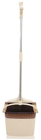 WESIEVYA Escoba y Recogedor Kit De Limpieza para Hogar Cepillo para Pelo y Suciedad