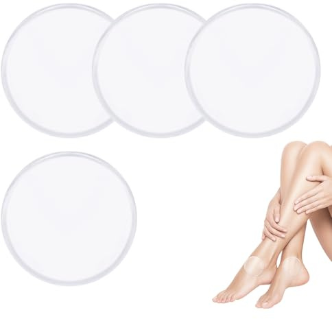 4 Gel Ankle Protection Pads, Gel Ankle Pads to Reduce Pressure, Improve Circulation, Soft and Reusable for Ice Skates, Hockey, Hiking and Heel Spur