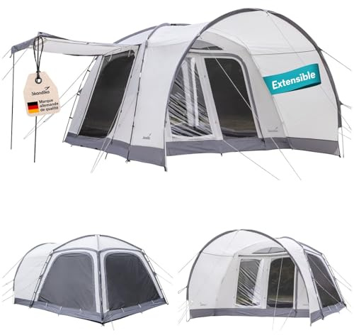 Skandika Tienda de campaña Tipo cúpula Pitea 4 Flex Protect | para Coche con esclusa para Furgoneta, SUV, Suelo Cosido, con toldo, UPF 50+ (Pitea 4 Flex Protect)