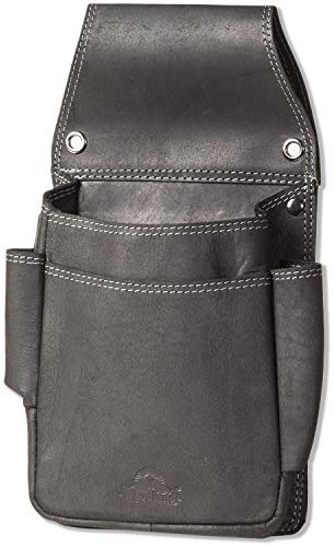 Woodland® Robustes Profi Kellnerbörsen-Holster Robustes Büffelleder Anthrazit