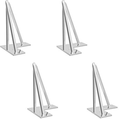 Haarnadel Tischbein 4x Hairpin Leg Möbelbein Haarnadelbeine aus Metall Tischzubehör DIY für Esstisch Couchtisch Schreibtisch