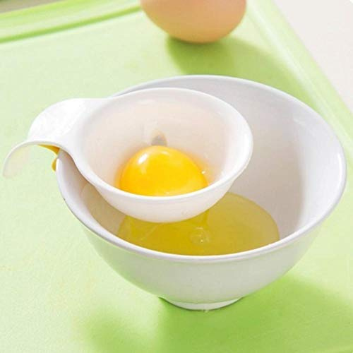 Danlai Separatore Di Uova, Yoolk Filtro Bianco, Divisorio Per Uova in Plastica Di Qualità Alimentare, Uovo Setaccio Cucina Gadget Gadget Strumento Di Cottura