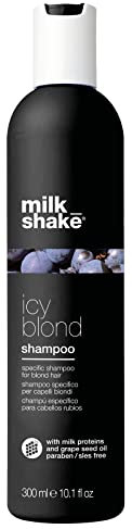 milk_shake | Icy Blond Shampoo 300 ml, Shampoo Antigiallo Specifico Capelli Biondi o Decolorati, con Pigmento Nero, Made in Italy