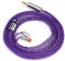 LINSOUL Tripowin Zonie IEM Kabel, 16 Adern Versilbertes Kopfhörerkabel, 1.25m SPC in Ear Monitor Kabel für 7hz Zero:2 Orchestra Lite Cadenza Hype4 Supermix4（2,5mm）(0,78mm 2pin,Violett)