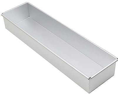 LOVIVER Bandeja de Aluminio para Hornear Pasteles de Queso, Bandeja para Hornear Pan, Máquina para Hornear Pasteles de Brownie, Molde Rectangular para, marco fijo