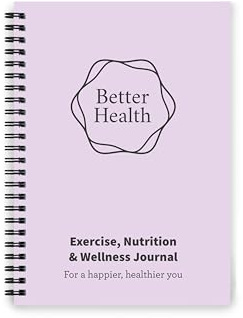 Better Health - Exercise, Nutrition & Wellness Journal - Stay healthy with our handy, simple tracking charts - A5 size with 104 undated pages - For A Happier, Healthier Life (Lilac)