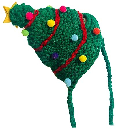 Hohopeti Bonnet Tricoté pour Animal De Compagnie Chapeau Décoratif pour Chat Couvre-Chef De Fête pour Chaton Et Chiot s