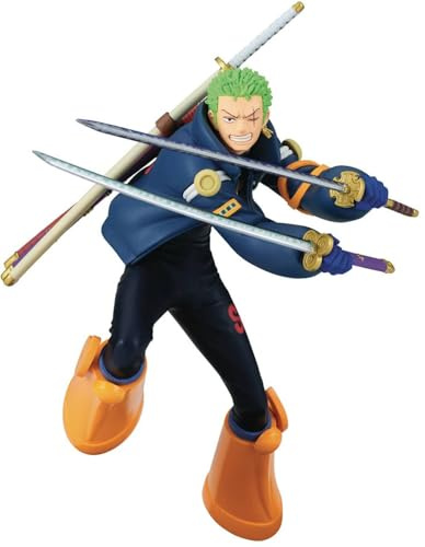 Banpresto Figura de Accion Roronoa Zoro One Piece - Battle Record Collection 16cm - BP89730P Multicolor - Figura coleccionable - Ideal para los fanaticos del Anime