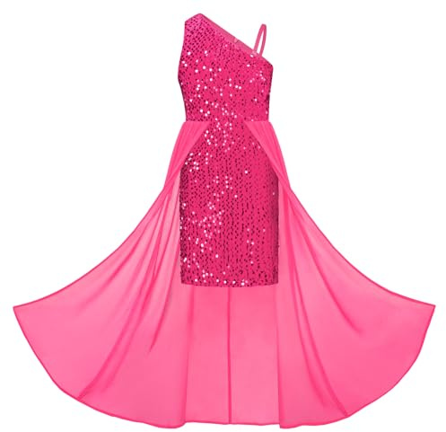 GRACE KARIN Robe à Sequins Asymétrique sans Manches Une épaule pour Petite Fille en Ligne