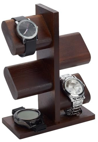 PH PandaHall Supporto per Orologio, Torre Espositiva per Orologi In Legno Espositori Multipli per Organizer per Orologi per Un Ottimo Regalo, Marrone