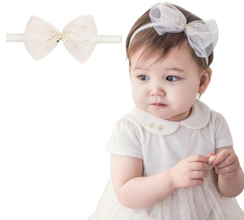 diadema para bebé, niña, Arco, Diademas para el Cabello para niñas, Linda Banda elástica Blanca para el Cabello, Gorros para bebés, Accesorios para el Cabello para niños pequeños, niñas