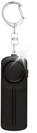 KEWUZY Persönlicher Alarm für Damen, Taschenalarm mit 130 dB Sirene und LED Signalleuchte, Persönlicher Alarm & Schlüsselanhänger für Frauen Sicherheit, Sicherheitsalarm für Kinder, Ältere (Schwarz)