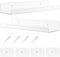 Mensola, 2 pezzi Mensole da Muro Design Mensole da Parete in Acrilico Trasparente Senza Foratura per Bagno Soggiorno e Camera da Letto Portaspezie Libreria