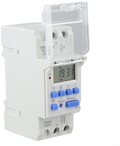 TM919TK Timer Switch, 16A 3200W Astronomico Time Switch Auto SunriseSunset Control per la casa o il lavoro Controllo intelligente dell'illuminazione