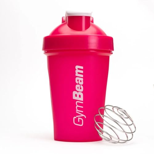 GymBeam Shaker-Mischflasche - 400ml, praktischer Shaker mit Metallspirale, BPA-frei, Spülmaschinenfest, bruchsicher, für Fitness, Arbeit, Schule, hochwertiger Kunststoff